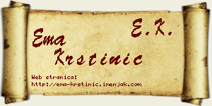 Ema Krstinić vizit kartica
